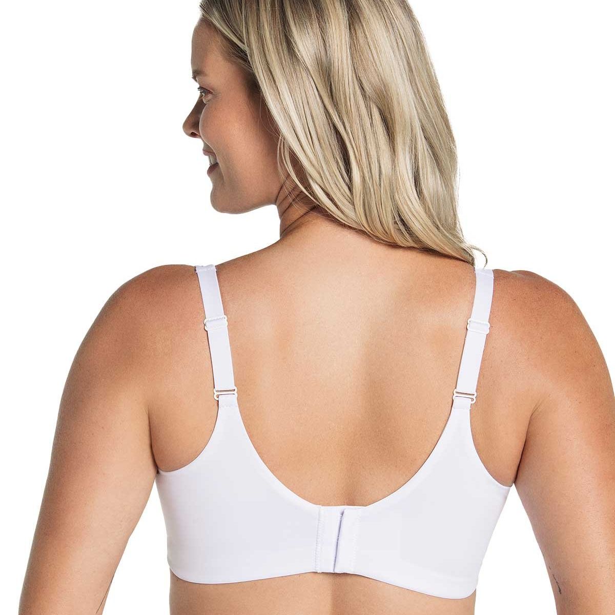 LEONISA - Sostén sin arco ultracómodo de alto soporte y cubrimiento Everyday Bra 091054 Blanco