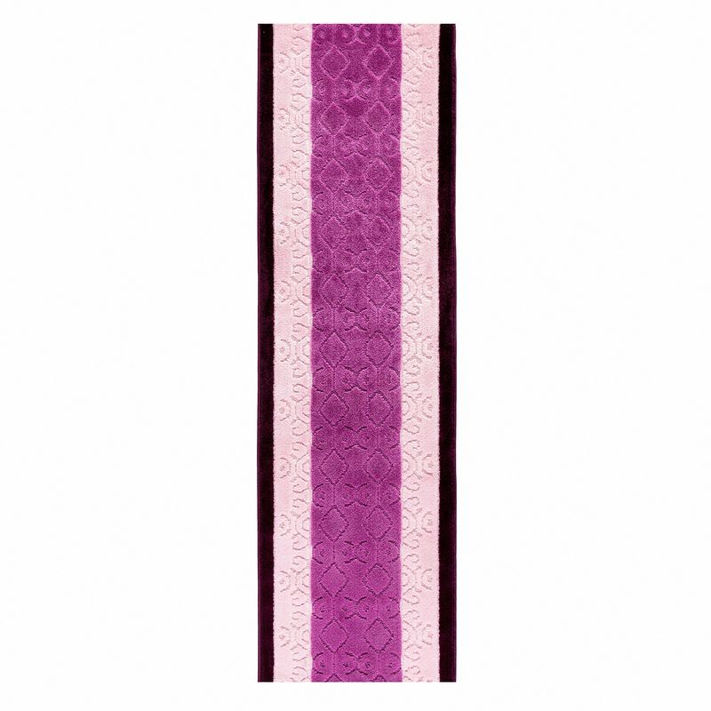 MROTTO - Alfombra Pasillo MORADO 67 cm x 4 metros ANTIDESLIZANTE Sin Overlock