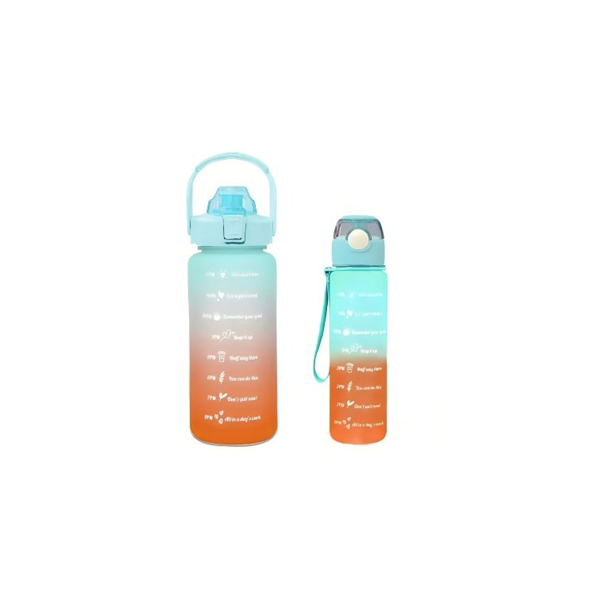 OEM - Pack 2 Botellas Agua Motivacionales De 2 Litros Y 900 M