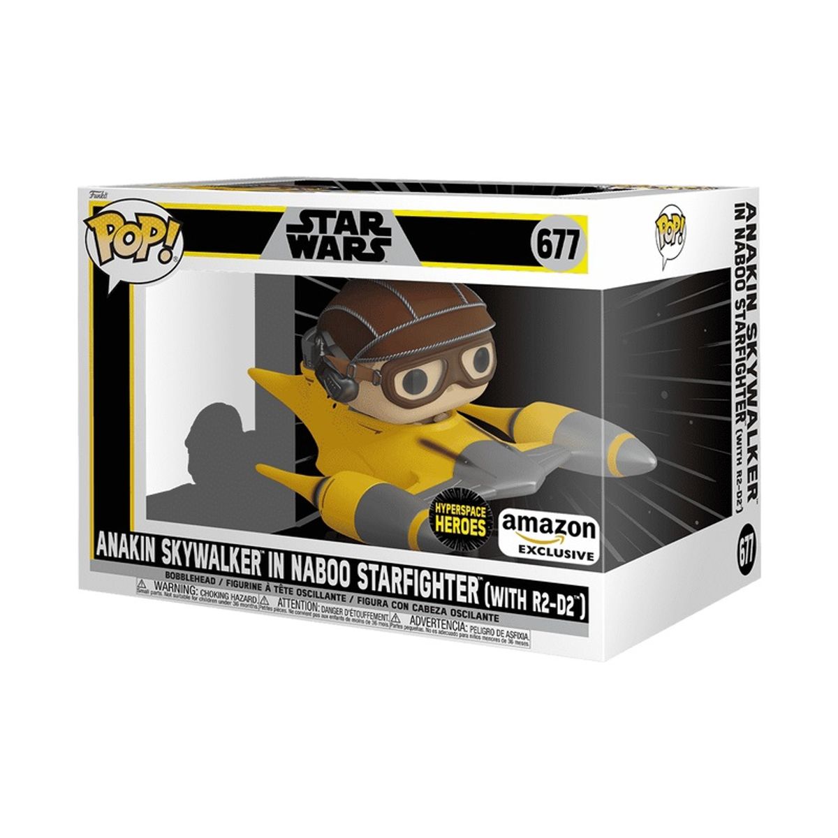 FUNKO - Funko Pop Star Wars Anakin Skywalker 677 Exclusivo Amazon