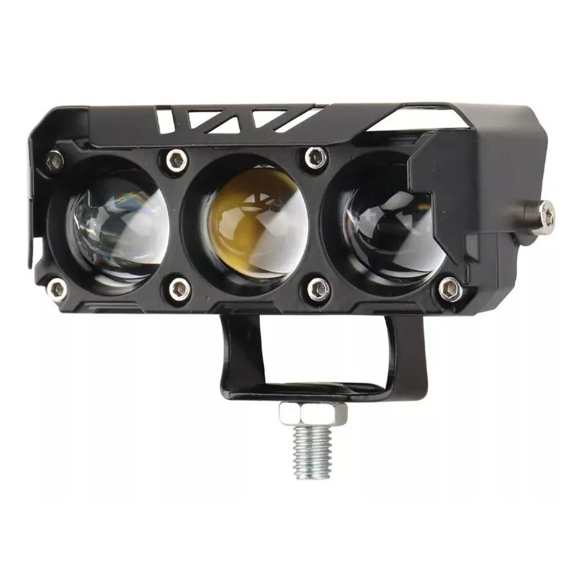 KUANGYE - X2 Luces Foco Neblinero Led 70w Estroboscopica Bicolor Lupa