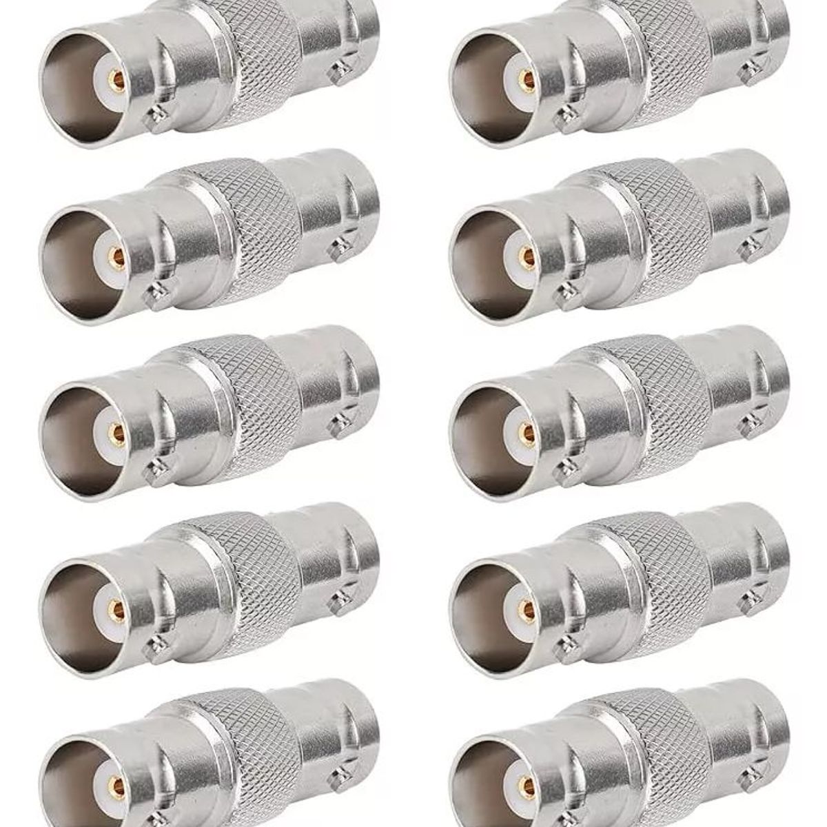 KUANGYE - Pack 10 Coplas Bnc Union Adaptador Conector Hembra Hembra