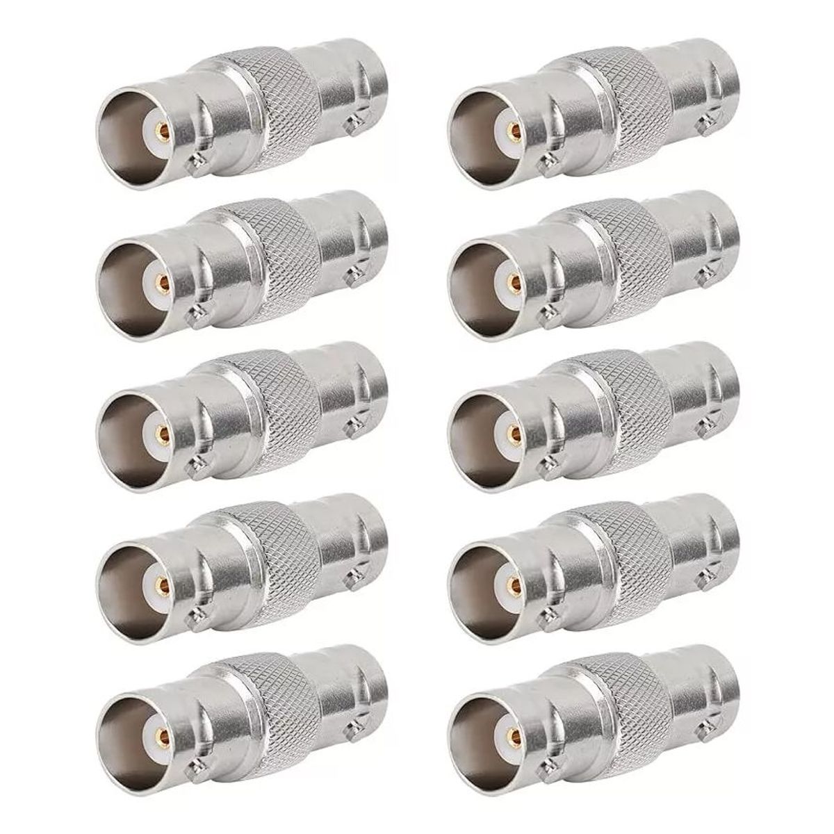 KUANGYE - Pack 10 Coplas Bnc Union Adaptador Conector Hembra Hembra