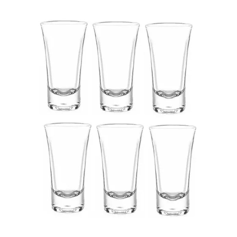 GENERICO - Pack De 6 Vasos de vidrio Mezcal Tequila
