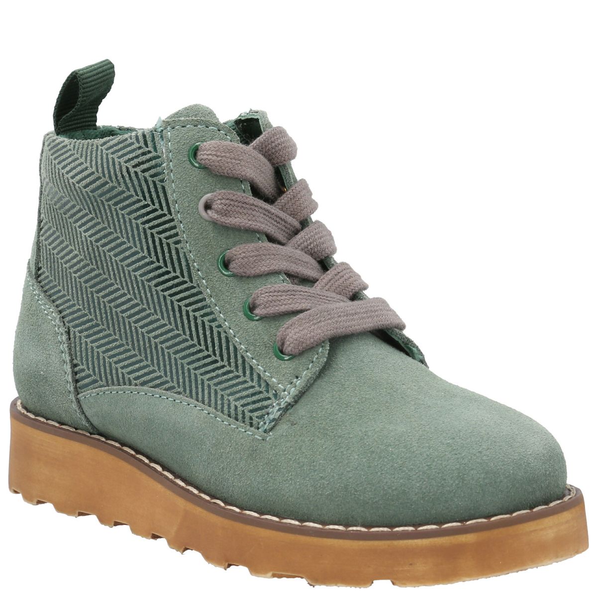 HUSH PUPPIES - Botín Cuero Niña Fallbroke Verde HUSH PUPPIES