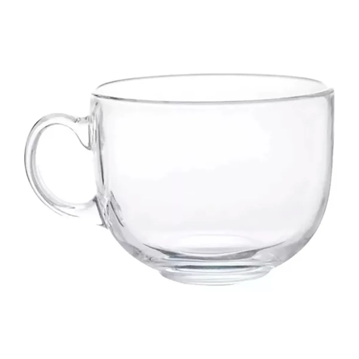 GENERICO - Set 6 Tazas Vidrio Templado 450ml