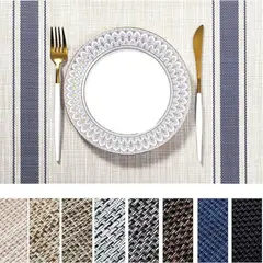 AZ AURAZEUS - Set De 4 Individuales Para Mesa Mantel Impermeables Diseños