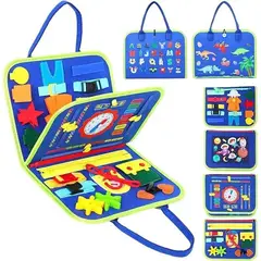 KUANGYE - Tablero Sensoriales Interactivo Montessori Juego Educativo