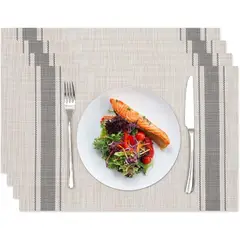 AZ AURAZEUS - Set De 4 Individuales Para Mesa Mantel Impermeables Diseños
