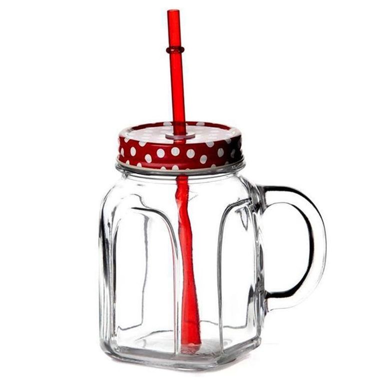 Jarro Mug Homemade 450ml con tapa Set 6 piezas