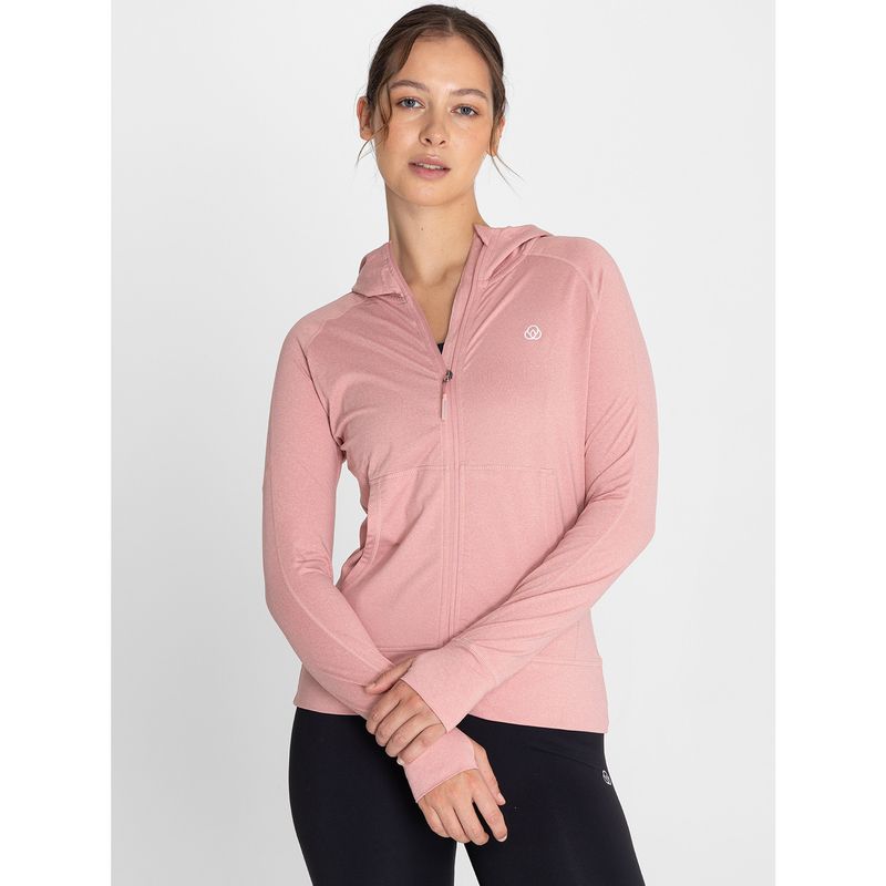 BSOUL - Polerón Mujer F Zip Hoodie Warmer Rosada BSOUL