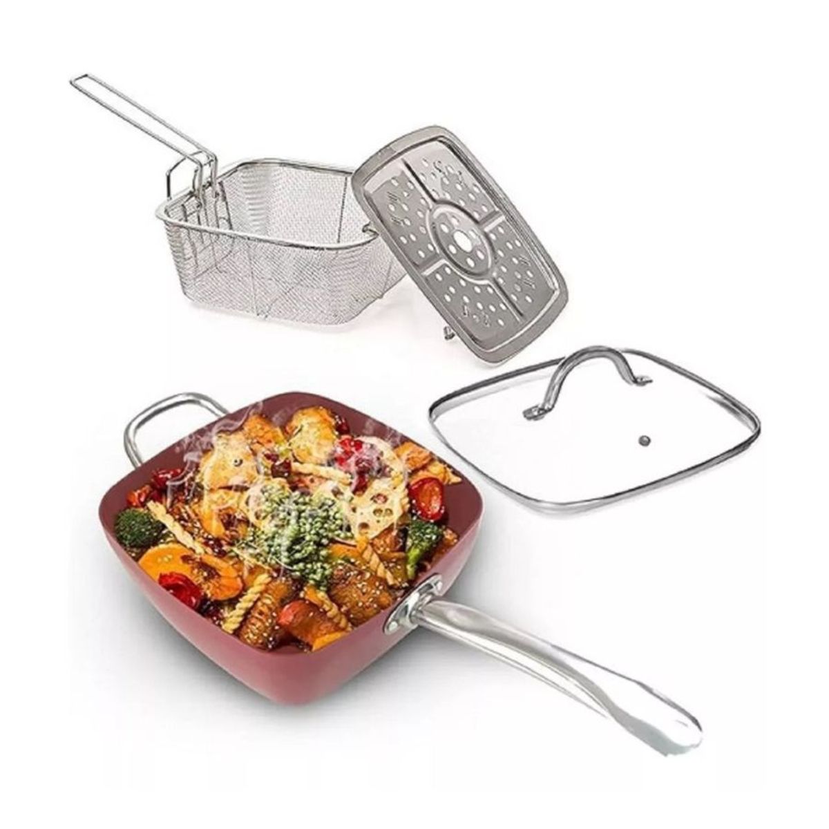 GENERICO - Juego De Sartenes Antiadherente 9pcs y Utensilios De Cocina