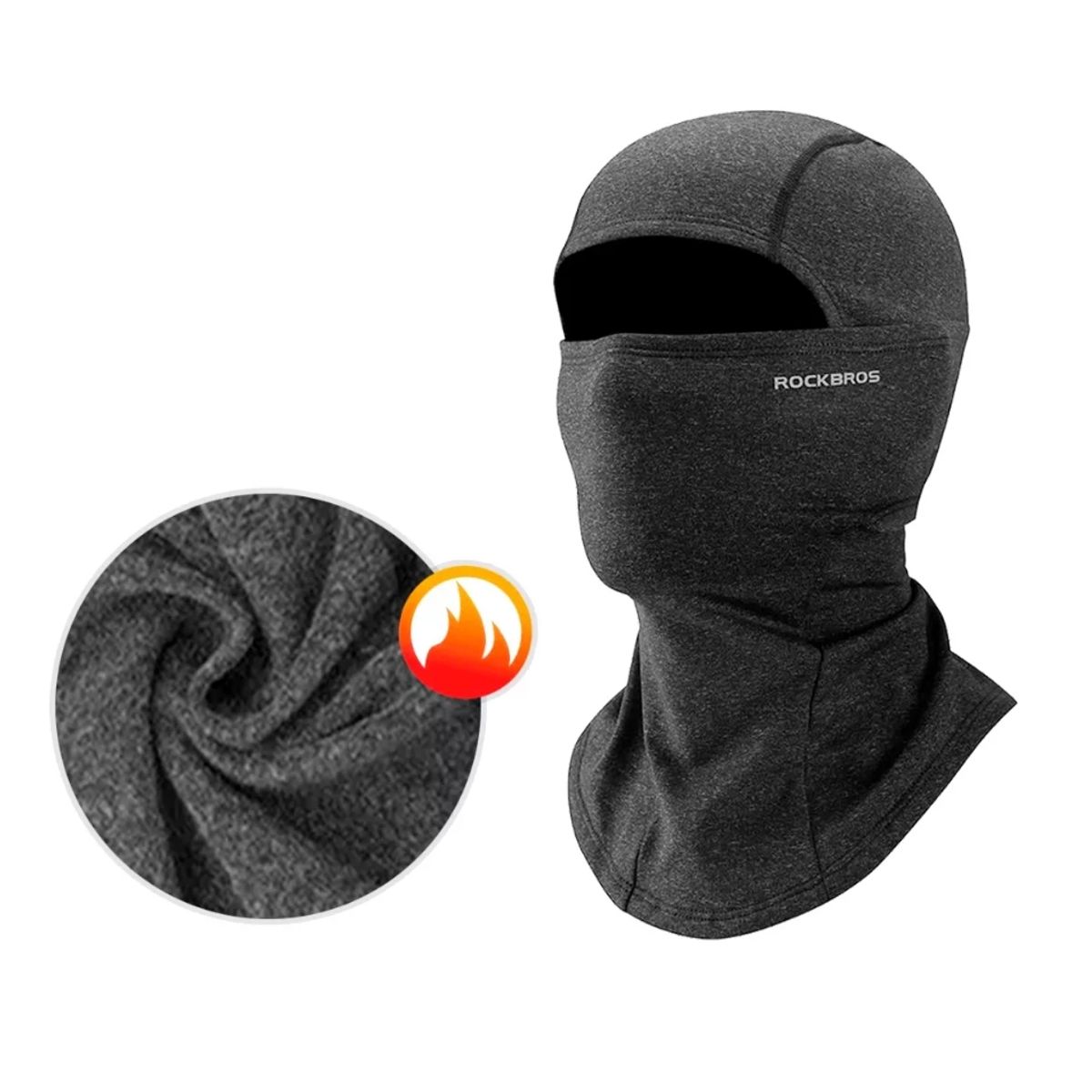 GENERICO - Mascara Balaclava Rockbros Ciclismo Micropolar Moto Gorro Uv