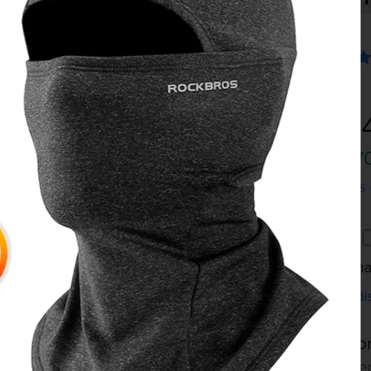 GENERICO - Mascara Balaclava Rockbros Ciclismo Micropolar Moto Gorro Uv