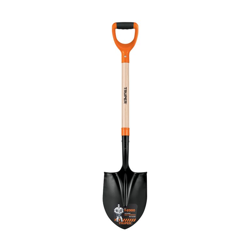 TRUPER - Pala Punta Huevo Mango De Madera T2000 Pry-p