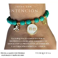 GENERICO - Pulsera 1111 con Piedra Turquesa