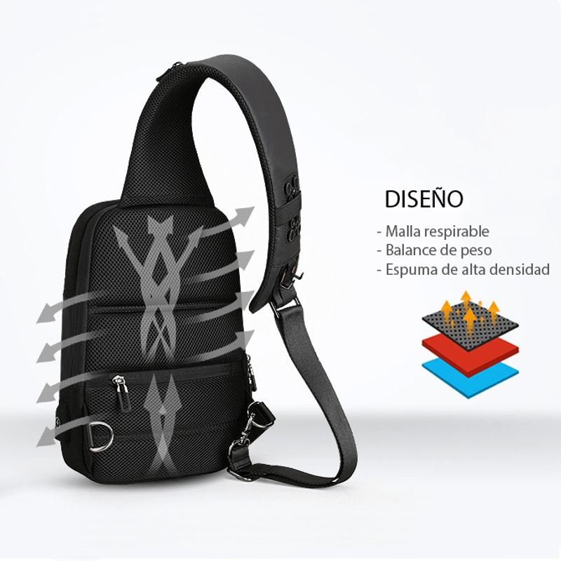 GENERICO - Mochila De Hombros Impermeable Antirrobo Con Usb Mark Ryden