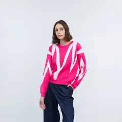 GUINDA - Sweater Patch Guinda.