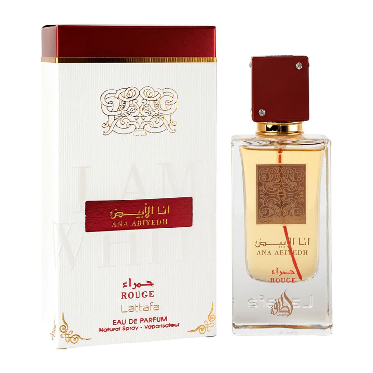 LATTAFA - Perfume Ana Abiyedh Rouge EDP Unisex 60 ml