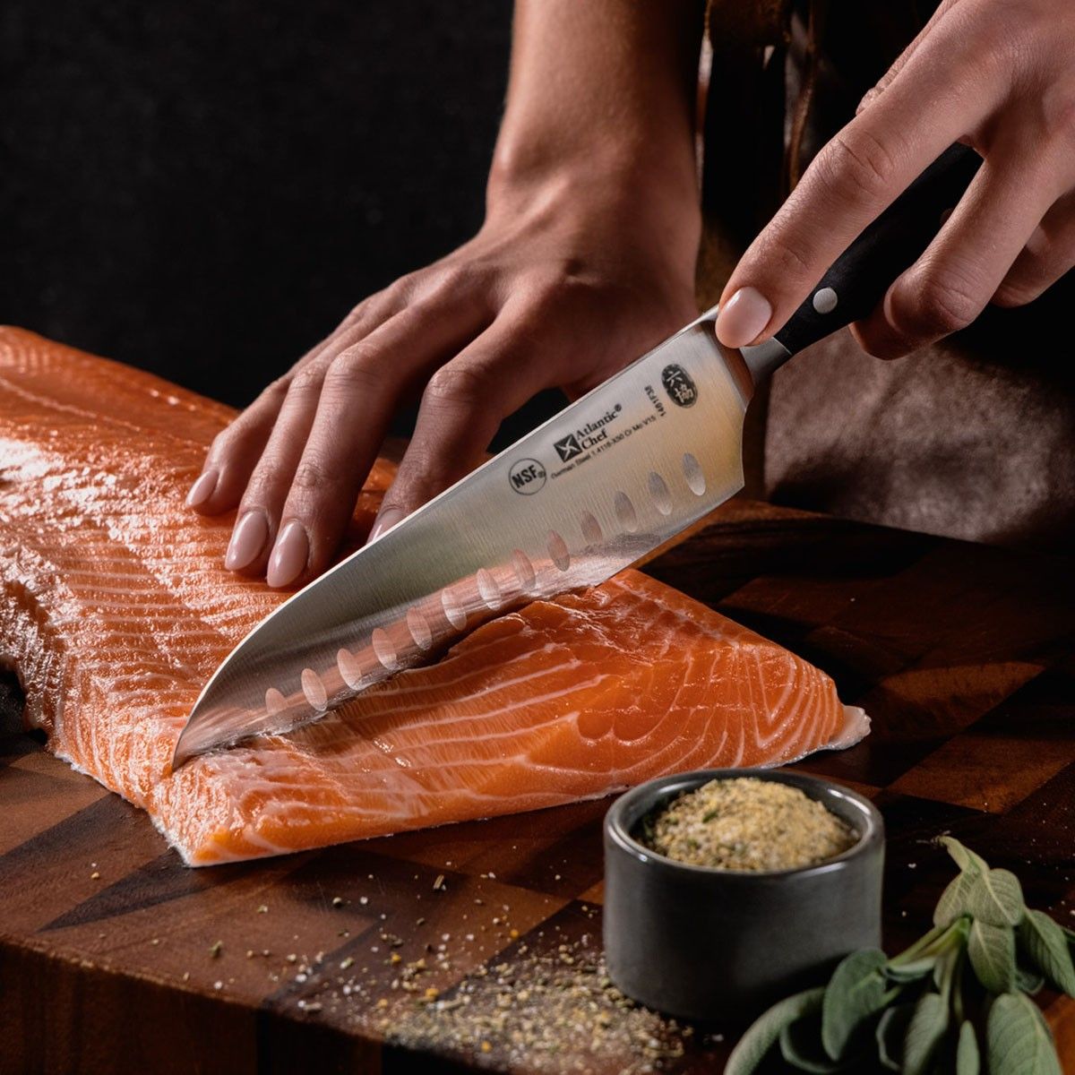 GENERICO - CUCHILLO SANTOKU FORJADO 18 CM LINEA PREMIUM IMAHE