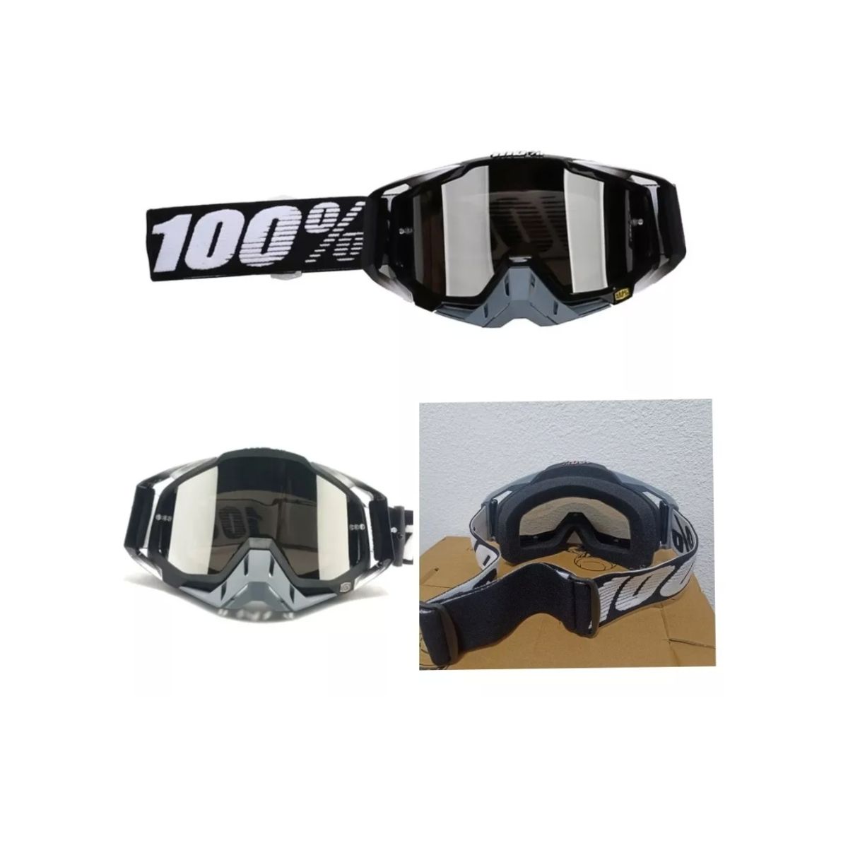 GENERICO - Antiparras 100% Para Motocross Y Otras Actividades Deportiva