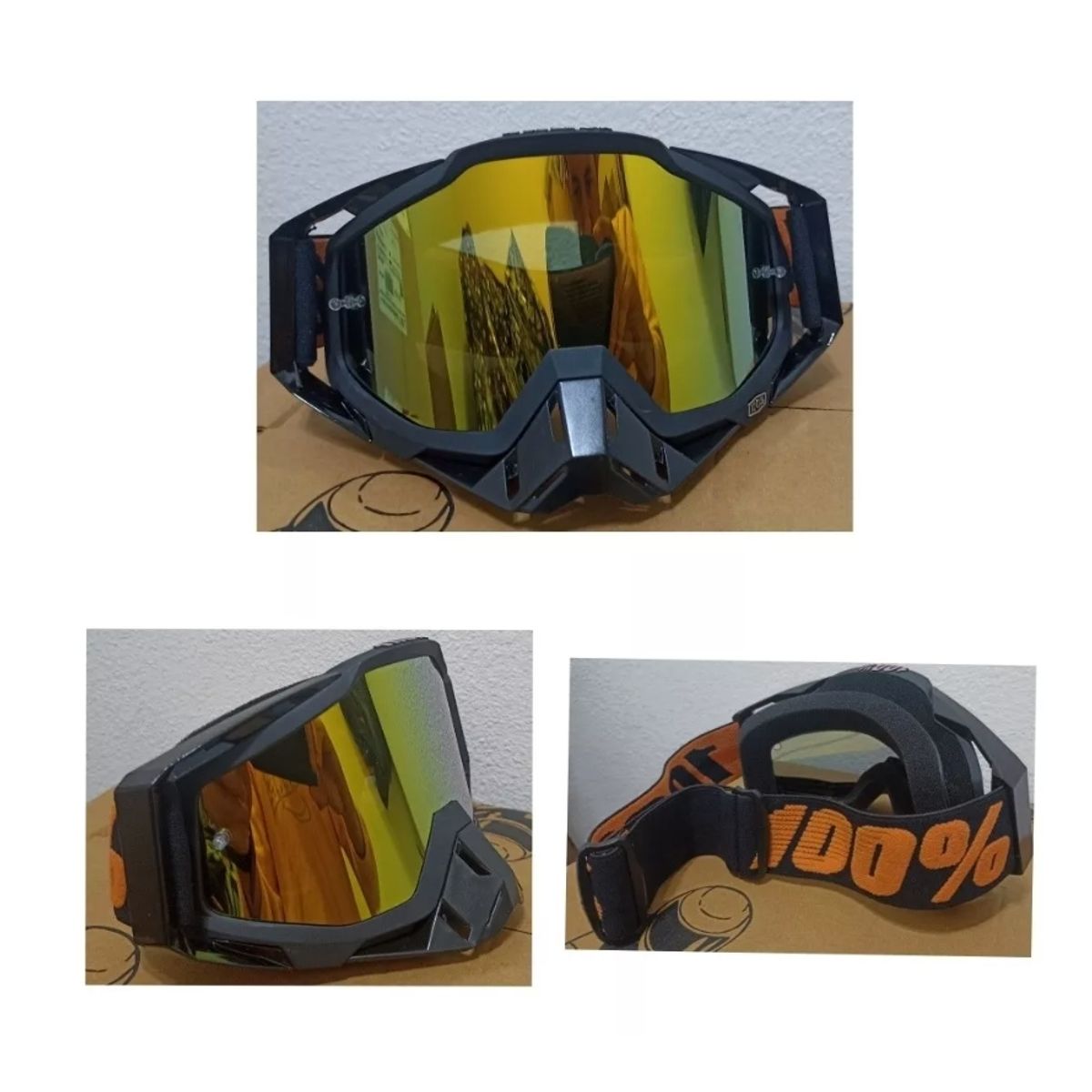 GENERICO - Antiparras 100% Para Motocross Y Otras Actividades Deportiva