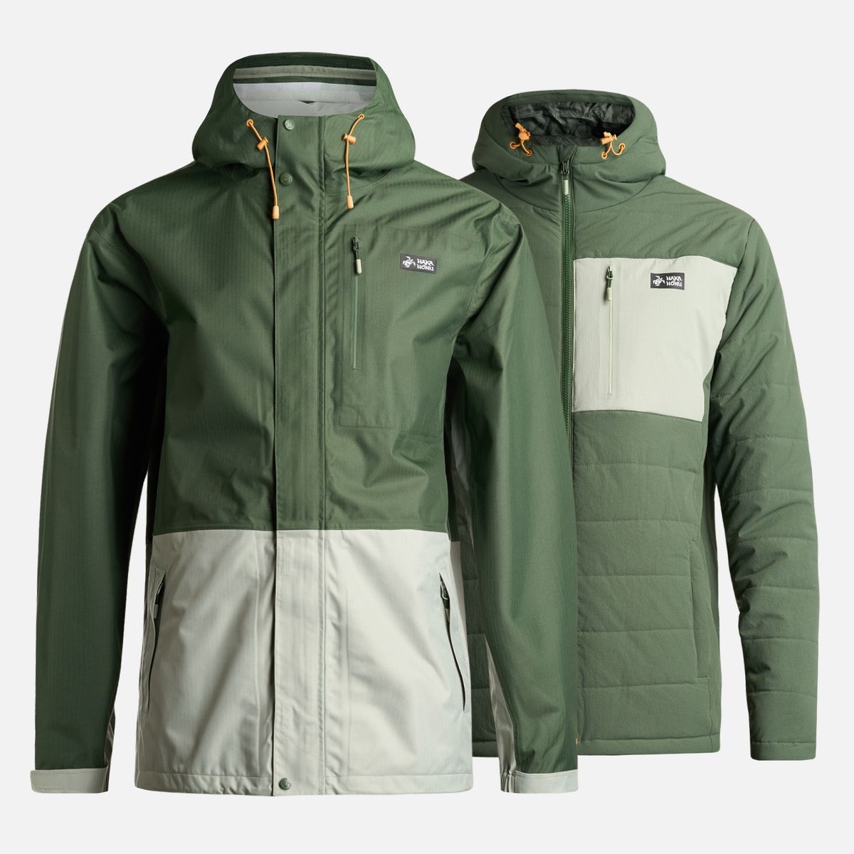 HAKA HONU - Chaqueta Hombre Perro Guapo Pro Verde Militar Haka Honu