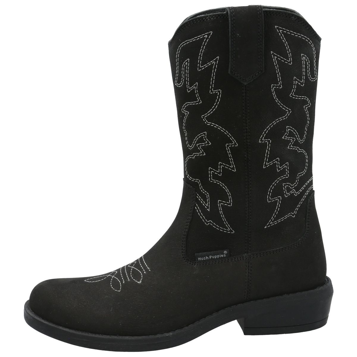 HUSH PUPPIES - Bota Cuero Niña New Texas Negro HUSH PUPPIES