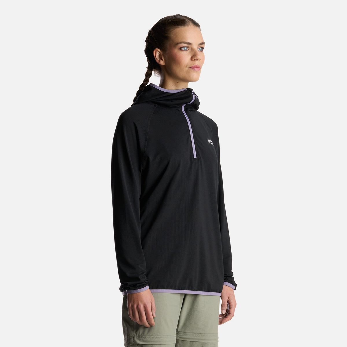 HAKA HONU - Polerón Mujer Taina Pro Negro Haka Honu