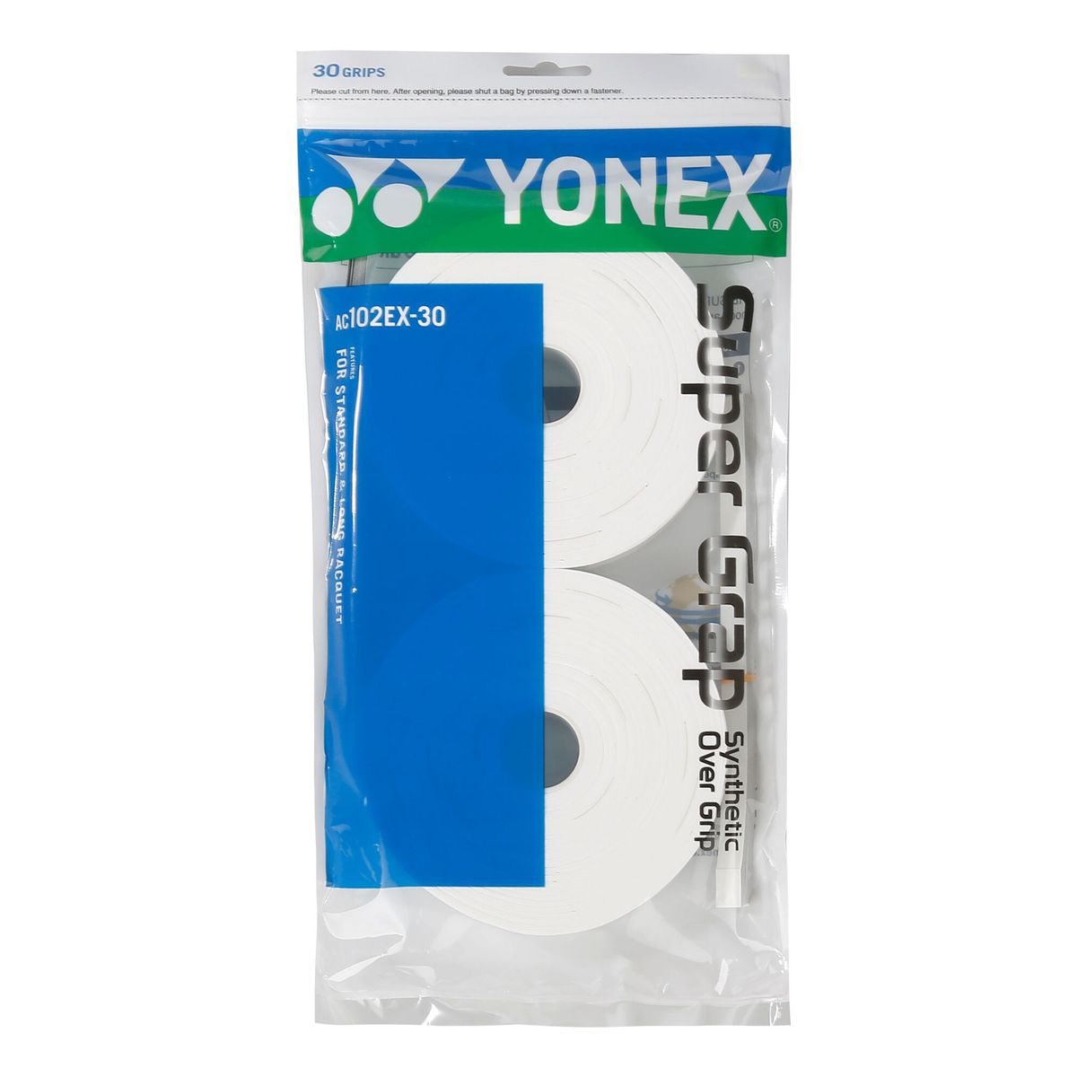 YONEX - Overgrip Yonex Super Grap Blanco X30 Tenis Padel
