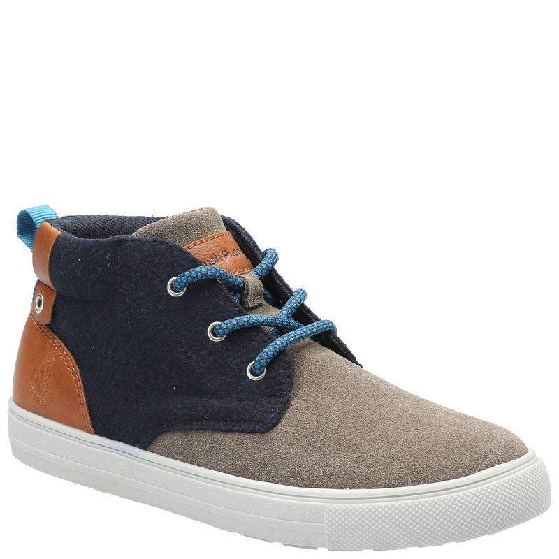 HUSH PUPPIES - Botín Cuero Niño Connor-K Café HUSH PUPPIES