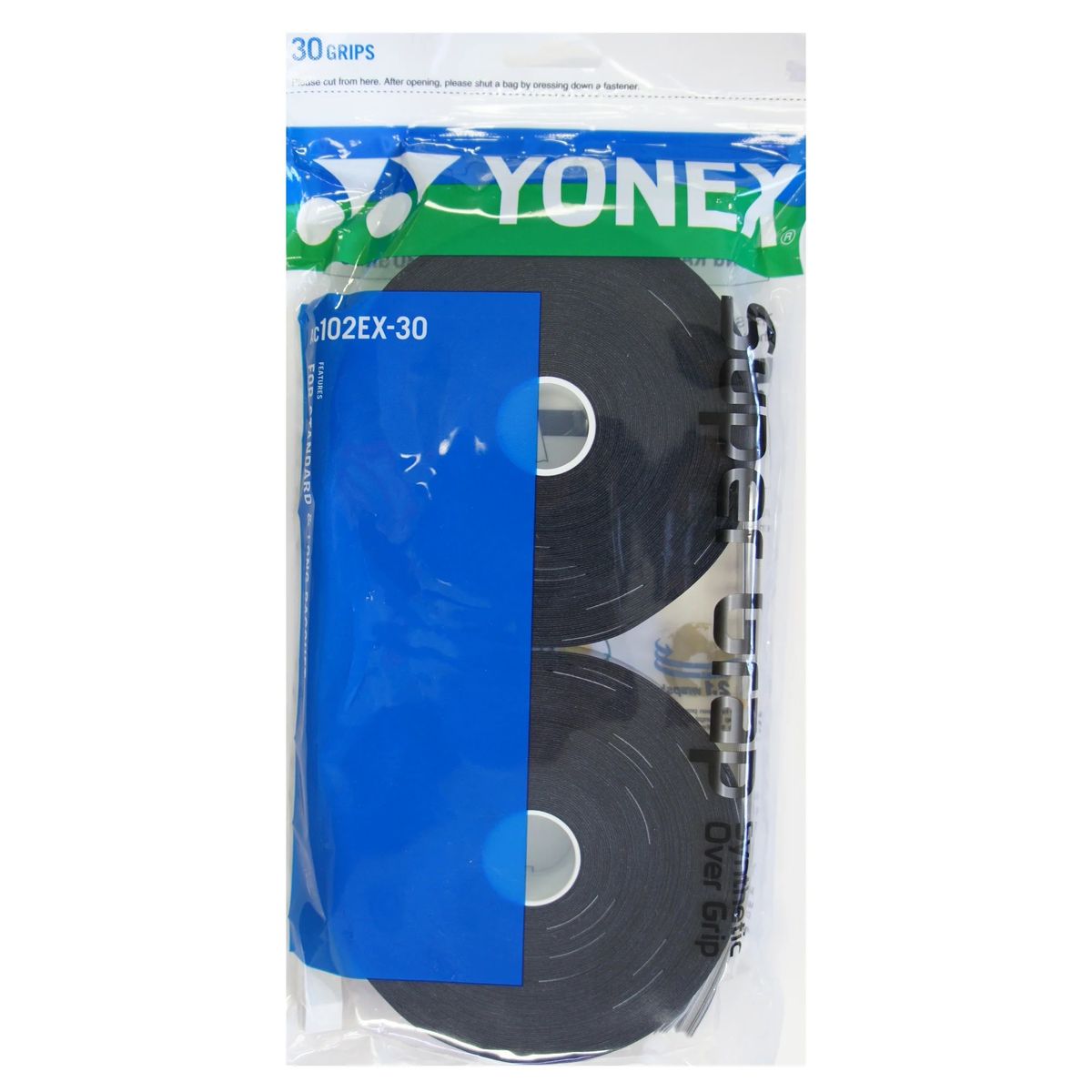 YONEX - Overgrip Yonex Super Grap Negro X30 Tenis Padel