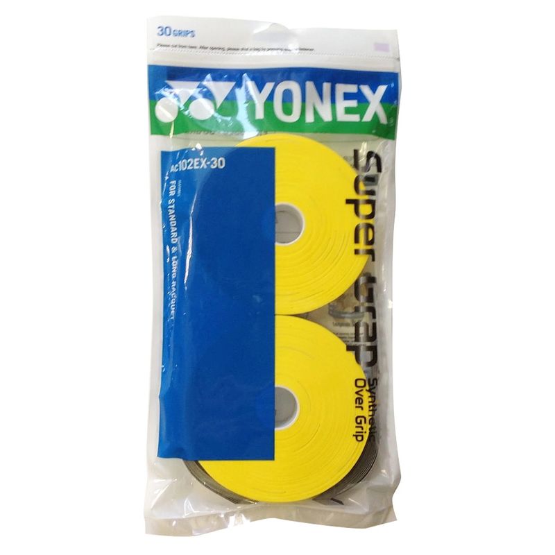 YONEX - Overgrip Yonex Super Grap Amarillo X30 Tenis Padel
