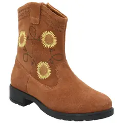 HUSH PUPPIES - Bota Cuero Niña Montana Café