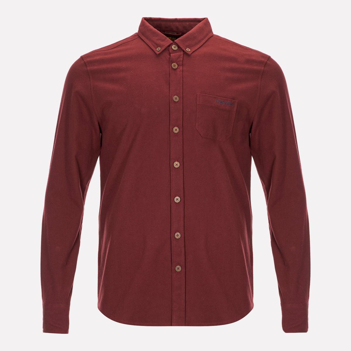 HAKA HONU - Camisa Hombre Clásica Burdeo Haka Honu