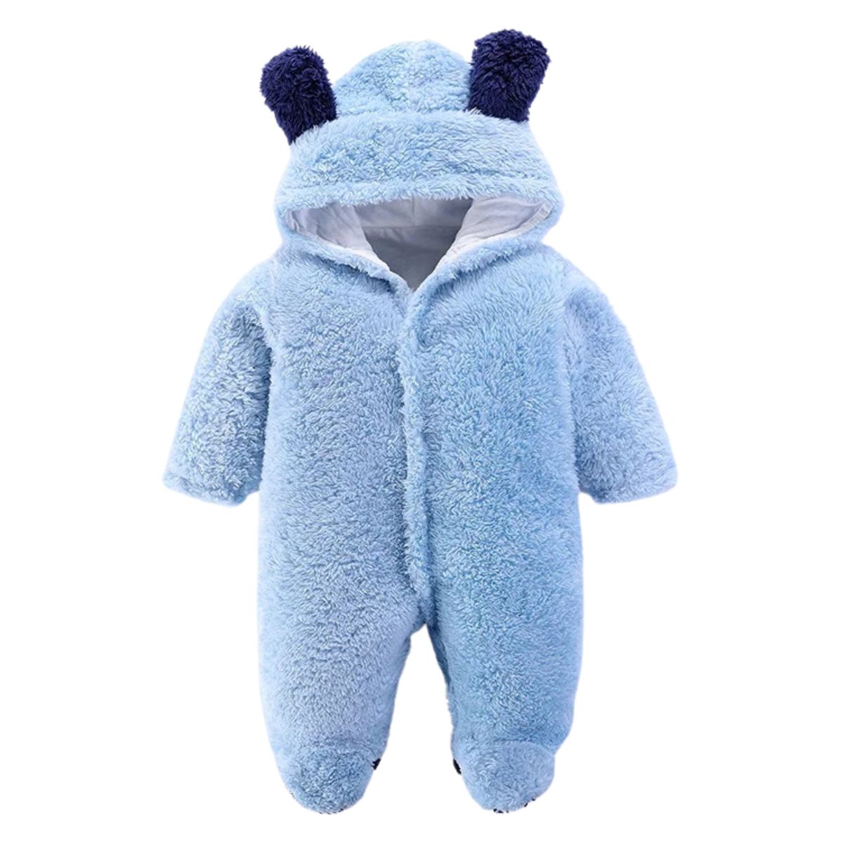 JUMP KIDS - Enterito Osito Frizado Invierno Bebé Unisex Chiporro Celeste