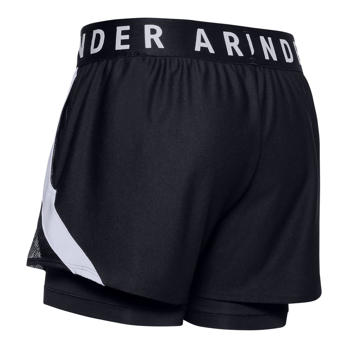 UNDER ARMOUR - Shorts UA Play Up 2 en 1 para mujer Negro UNDER ARMOUR