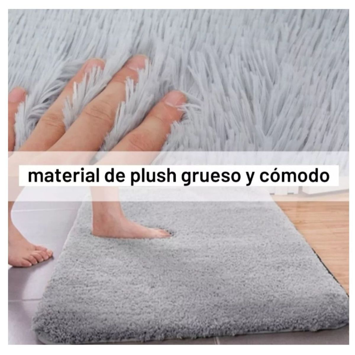 GENERICO - Alfombras Peludas Pequeñas De 50cmx70cm Unicolor