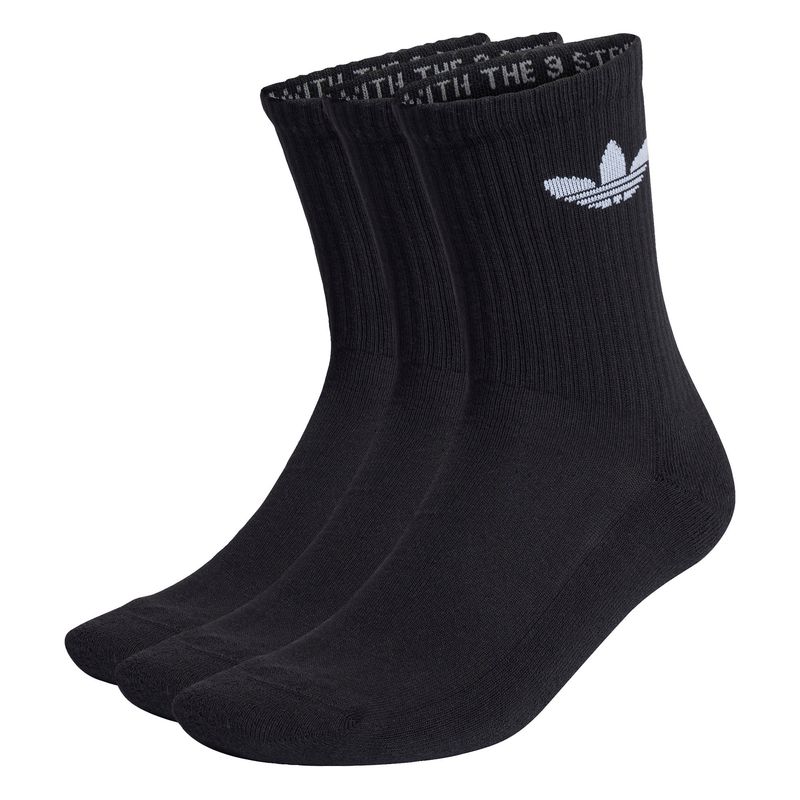 ADIDAS - Calcetines Clásicos Acolchados Trifolio Corte Medio 3 Pares