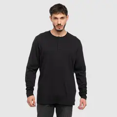 BUBBA - Henley Tee Black Black