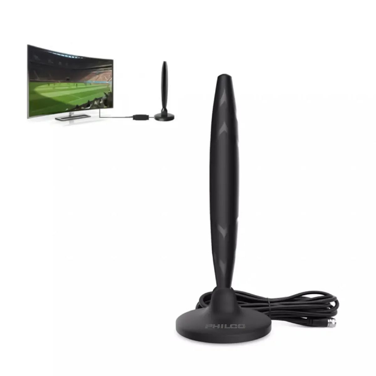 GENERICO - Antena Hd Tv Digital Abierta Tvd Interior Coaxial Dcm130