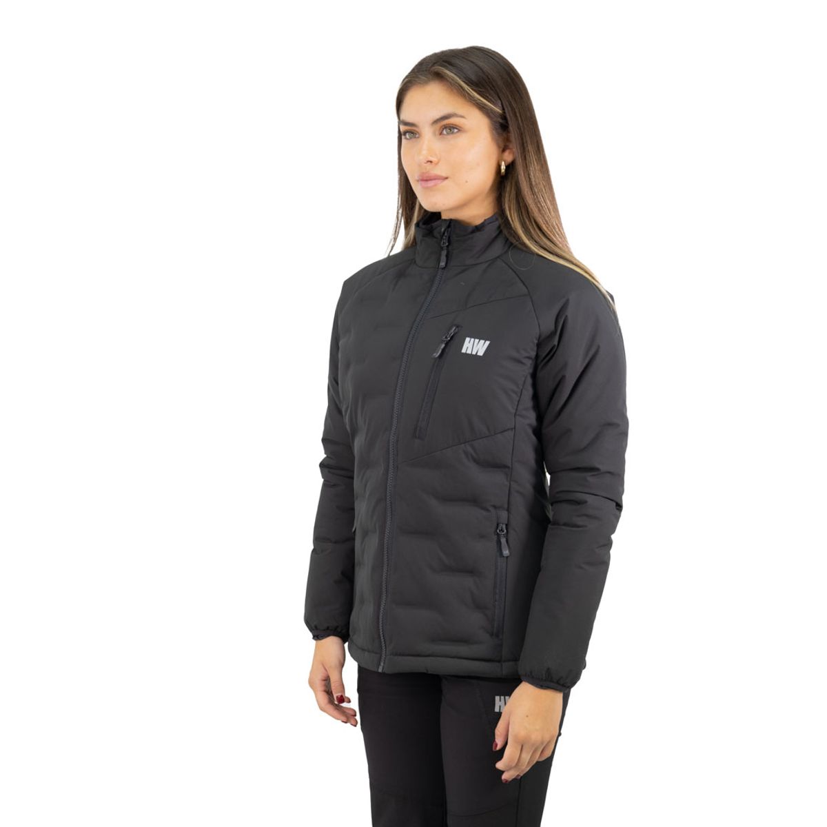 HARDWORK - Parka Insulada HW Explorer S/Gorro Mujer Black