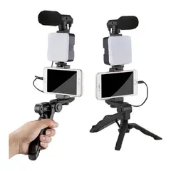 GENERICO - Kit Grabación De Video Con Micrófono Y Led Creación de Contenido