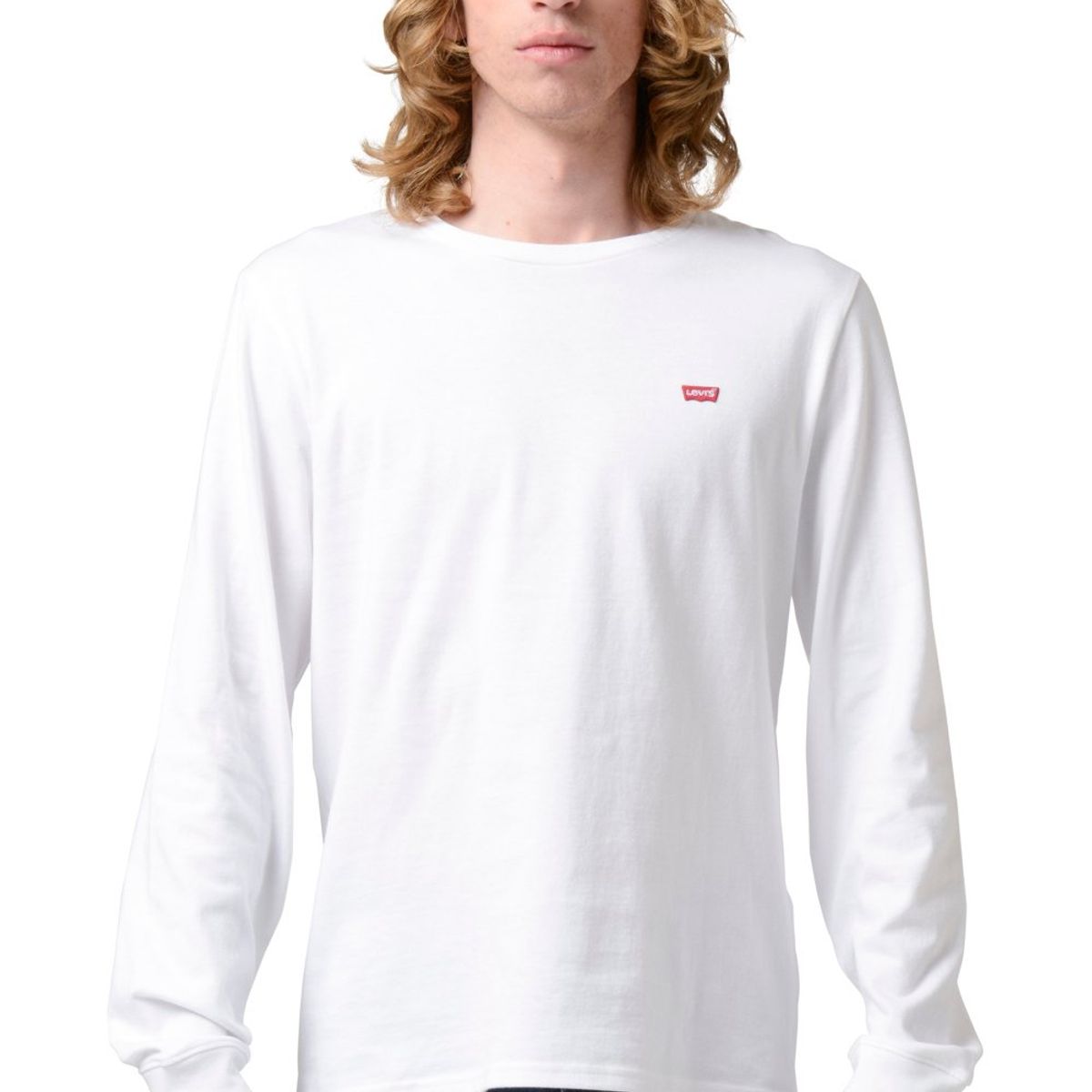 LEVIS - Polera Hombre Regular Fit Lisa ML Blanco Levis