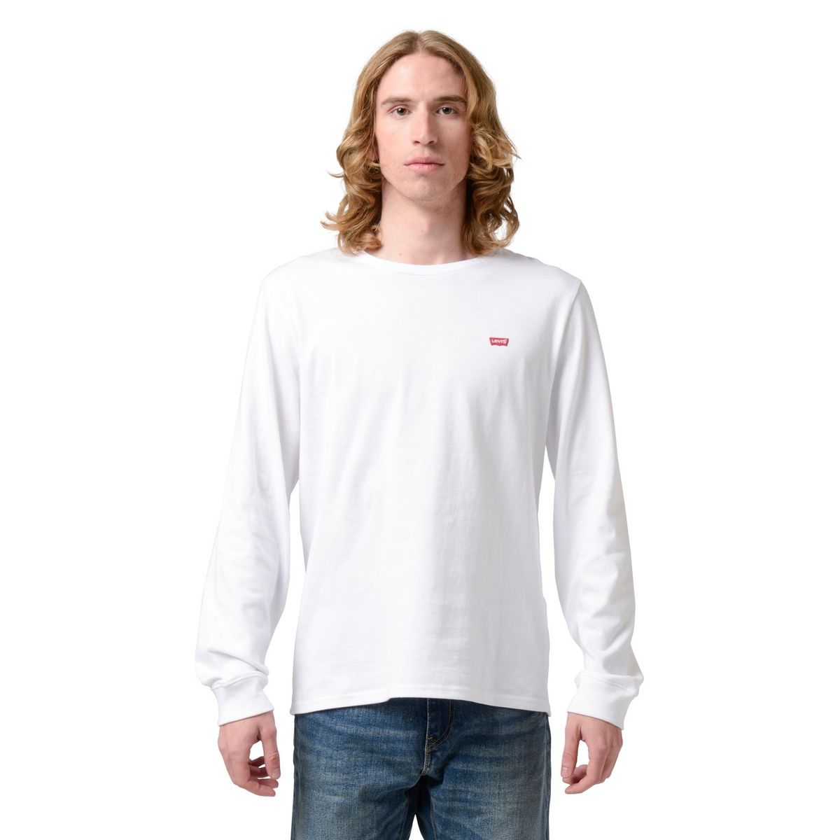 LEVIS - Polera Hombre Regular Fit Lisa ML Blanco Levis