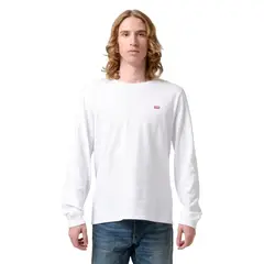 LEVIS - Polera Hombre Regular Fit Lisa ML Blanco Levis_.