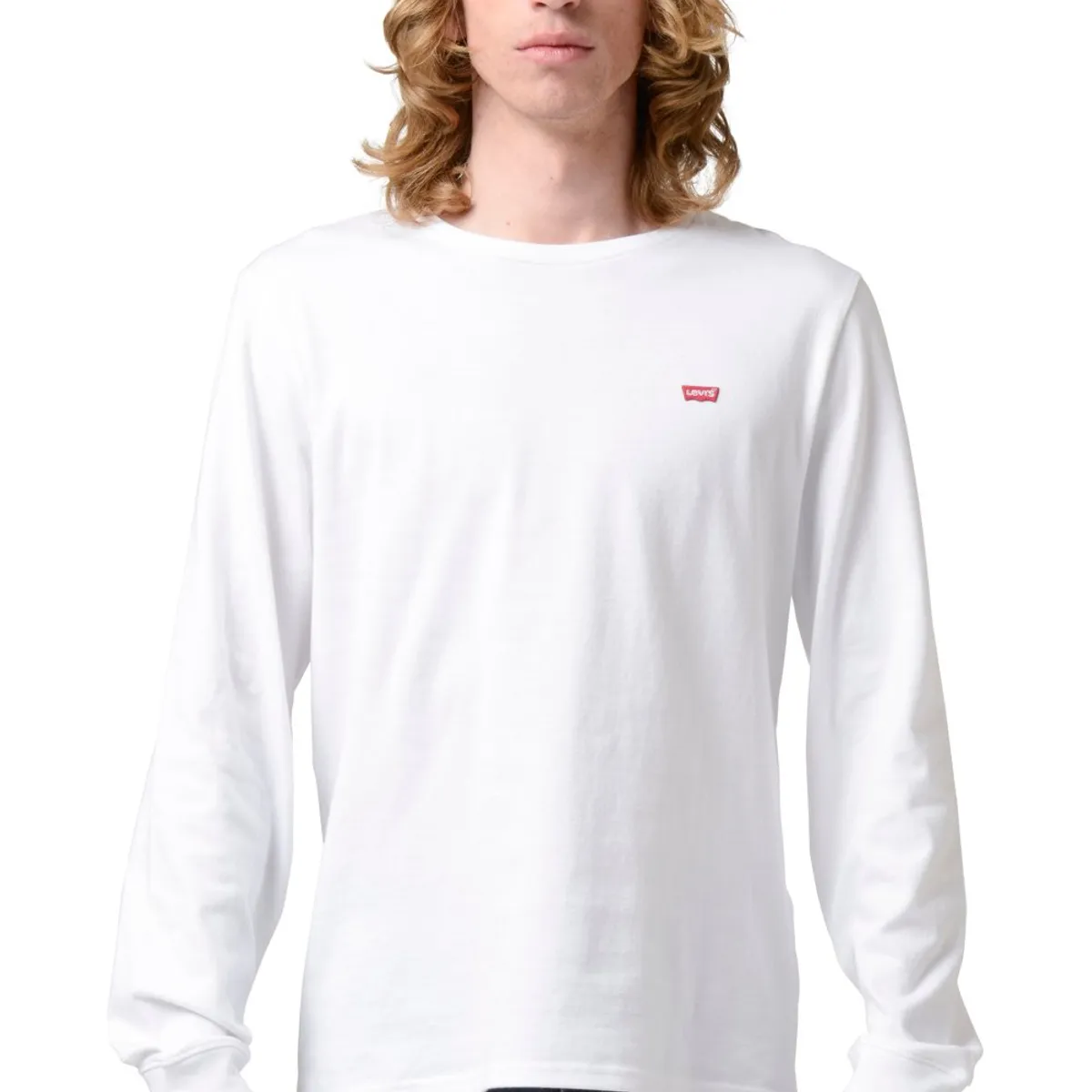 LEVIS - Polera Hombre Regular Fit Lisa ML Blanco Levis
