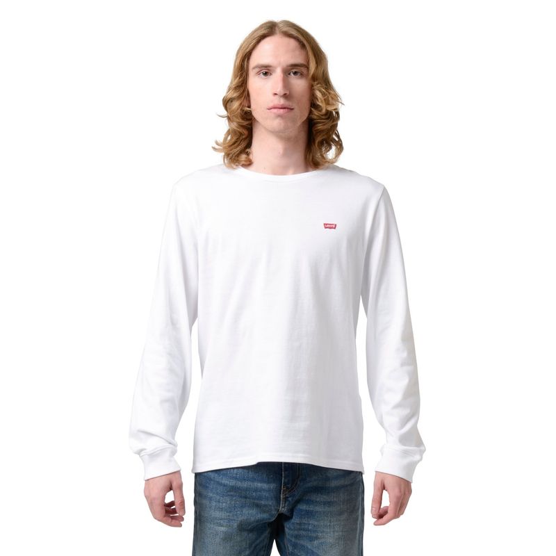 LEVIS - Polera Hombre Regular Fit Lisa ML Blanco Levis_.