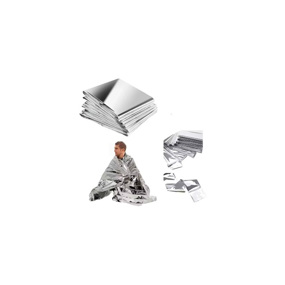 OEM - Pack 5 Manta Térmica De Emergencia Trekking Camping