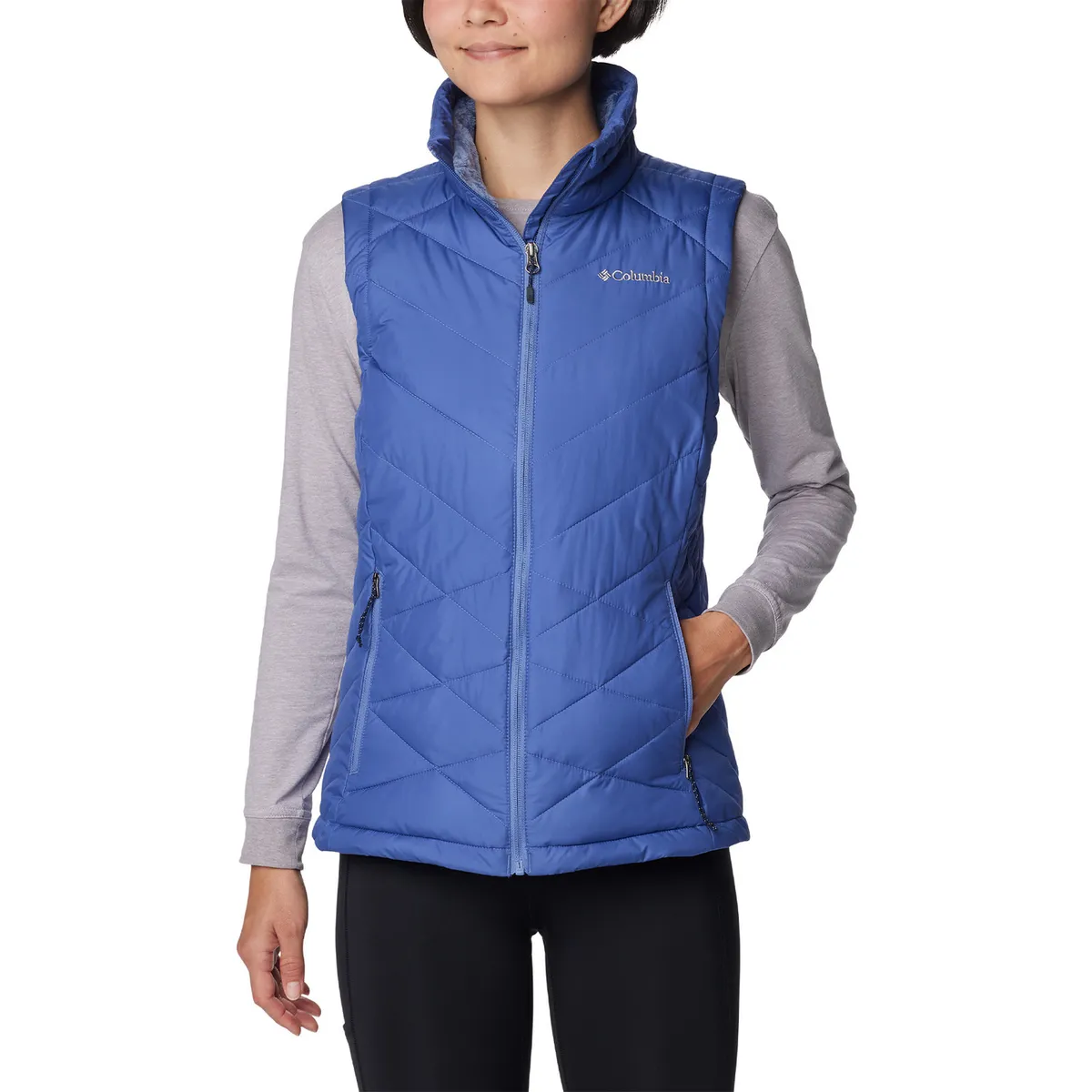 COLUMBIA - Parka Sin Mangas Mujer Heavenly Vest Azul COLUMBIA